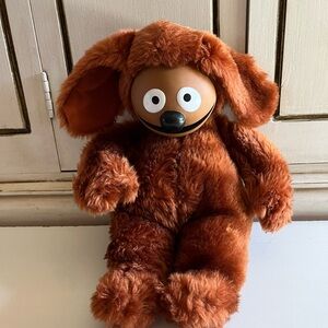 VINTAGE DISNEY JIM HENSON'S MUPPETS ROWLF THE DOG W/VINYL FACE PLUSH 12" RARE